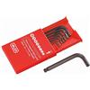 Valex CHIAVI MASCHIO ESAGONALI BALL POINT PIEGATE SERIE 8 PEZZI CRV