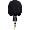 Psdndeww Mini Microfono Jack 3.5mm Portatile Piccolo 3.5 Jack Microfono Registratore per Computer Portatile Telefono Android Microfono Metallo