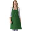 TOSHE Grembiule da cucina in cotone resistente all'acqua con grembiule regolabile per donne con tasche, 12 opzioni di colore verde (verde)