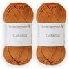 Hiveroots Catania Originals - Gomitolo di filato Schachenmayr (SMC), 50 g, 125 m, 100% cotone mercerizzato per lavoro a maglia e uncinetto, peso sportivo, 383, cannella