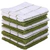 AMOUR INFINI Set di 8 Strofinacci da Cucina, Altamente assorbenti, in Cotone Super Morbido (30,5 x 30,5 cm), Strofinacci per Cucina e lavastoviglie (Verde)
