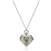 Jewelrywe Orologio da Tasca a Quarzo Figura Cuore Collana in Lega Colore Argento Vintage