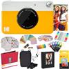 KODAK Printomatic Fotocamera istantanea (Giallo) Pacchetto all-Inclusive + Carta Fotografica Zink (20 Fogli) e Molto Altro