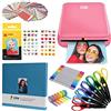 KODAK Step Stampante fotografica istantanea con Bluetooth/NFC, tecnologia ZINK e app KODAK per iOS e Android (rosa) Scrapbook Bundle