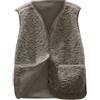 Joligiao Gilet Donna Pile Smanicato Gilet Elegante Invernale con Tasca a Tinta Unita Senza Maniche Casual Termico con Pulsante Giaccacon per Invernale Autunno Caffè XL