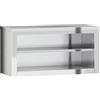 vidaXL Mobile Cucina da Parete con Ripiano in Acciaio Inossidabile