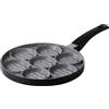 Aeternum Y00AGD0370, Piastra Hamburger Petravera, Antiaderente Petravera, Diametro 26 cm, Linea Gli Speciali Petravera, Nero