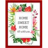 MG Design Cornice 45x60 cm - colore Rosso, in legno, con vetro acrilico - da appendere in verticale o in orizzontale, senza sfondo, per foto, poster, puzzle