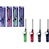Generico Accendino Multiuso per Cucina, Barbecue, Camping, Ricaricabile, Multicolore, con Impugnatura Ergonomica, Fiamma Regolabile (Accendigas ricaricabile piu bomboletta 1 pezzo)