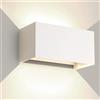wisdom line 25W Applique da Parete Interno/Esterno 4000K Bianco Naturale Applique Esterno Angolo del Fascio Regolabile Moderno Lampade da Parete IP65 Impermeabile Bianco