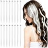 AOOSA 16 Pezzi Extension Capelli Colorati Con Clip, 55 cm Hair Extensions, Extension Capelli Clip per Bambini Ragazze Donne Cosplay Festival Feste Halloween