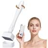 Flintronic Microneedling Viso, 0-3mm Derma Roller, Regolabile Dermastamp, con 140 Aghi in Titanio, Trattamento Pelle Liscia a Casa, per Pelle, Capelli, Rughe, Smagliature (Bianco)