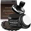 Sularpek Polvere Capelli, Polvere per Attaccatura, Hair Line Powder per Coprire L'attaccatura, Riempire Capelli Diradati, Impermeabile e Anti-Sudore, per Donne e Uomini, Caffè Profondo, 4g