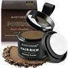Sularpek Polvere Capelli, Polvere per Attaccatura, Hair Line Powder per Coprire L'attaccatura, Riempire Capelli Diradati, Impermeabile e Anti-Sudore, per Donne e Uomini, Castano Medio, 4g