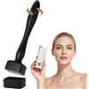 Flintronic Microneedling Viso, 0-3mm Derma Roller, Regolabile Dermastamp, con 140 Aghi in Titanio, Trattamento Pelle Liscia a Casa, per Pelle, Capelli, Rughe, Smagliature (Nero)