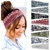 AOOSA 8 Pezzi Fasce Capelli Donna, Elastica Cerchietto Capelli Donna, Morbido Bandana accessori capelli, Bandana Extra Large Headband, Annodato Fasce per Yoga, Fitness & Skincare