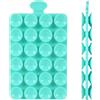 PEUTIER Silicone Bifacciale Supporto per Telefono a Ventosa, Diametro 1,4cm Ventosa per Cellulare Mani Libere Porta Cellulare Auto per Dispositivi Mobili Vetro a Specchio (Blu-Verde)