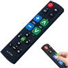 KBIBCK Telecomando TV con tasti grandi, telecomando universale, facile da usare e configurare, telecomando per anziani, funziona per Samsung, Sony, Panasonic, Sharp, Toshiba, TV Philips