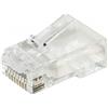 Link LKPL86F - 100 Connettori RJ45 Cat 6 UTP 8 Poli Non Schermati - Con Fori Guida per Cavi Flessibili, Plug Ethernet LAN per Rete Internet