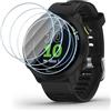 Vauki 4 Pezzi Vetro Temperato per Garmin Forerunner 55/45/45S/245, Durezza 9H Pellicola Protettiva, Antigraffio Senza Bolle Ultra HD Chiaro Installazione Facile Sensibile al tocco Vetrino Protezione
