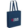 Borsa shopper TNT cucita manici lunghi 38x42x10 cm - 80g/m² Personalizzate o neutre