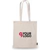 Borsa Larsen shopper cotone naturale 70cm manici cuciture solide Personalizzate o neutre