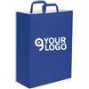 Shopper carta Kraft 100g, maniglia piatta, 32x17x43cm, 10kg Personalizzate o neutre