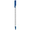 Penna a sfera Ruler con righello 10 cm, corpo bianco, refill nero Personalizzate o neutre