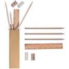 Set da disegno in legno eco con astuccio carta naturale Lendawy Personalizzate o neutre