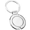 Portachiavi metallo cromato anello piatto Ø3,5cm con astuccio regalo Personalizzate o neutre