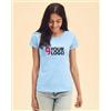 Fruit of the Loom T-shirt donna cotone Lady-Fit girocollo bianca Personalizzate o neutre