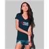 Stedman Megan T-shirt Donna Cotone Scollo a V Body Fit, No Label Personalizzate o neutre