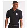 Russell Polo Uomo in Piqué 100% Cotone Pettinato Regular, Manica Corta Personalizzate o neutre