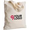 Borsa shopper cotone organico 100% manici corti naturale Personalizzate o neutre