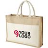 Shopper in juta Mumbay 18L 320g/m², robusta OEKO-Tex, beige Personalizzate o neutre