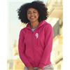 Fruit of the Loom Felpa donna Fruit of the Loom con zip, cappuccio, 70% cotone Personalizzate o neutre