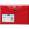 MICRI Busta Portadocumenti Auto PVC Nera 21,7x15,7 cm Tasca Tessera Personalizzate o neutre