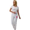 SIGGI DR BLUE Judy Pantalone Donna Raso Cotone Poliestere, Elastico Retro Personalizzate o neutre