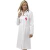 SIGGI DR BLUE Camice donna Oner bianco, gabardine cotone, classico, taglie S-XXL Personalizzate o neutre