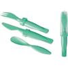 Set Posate EcoLunch in plastica, custodia inclusa Personalizzate o neutre