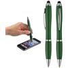 Penna Nash nera a sfera e touchscreen twist in plastica 13,7 cm Personalizzate o neutre