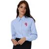 B&C Collection Camicia Oxford Donna Slim 70% Cotone Easy Care, Manica Lunga Personalizzate o neutre