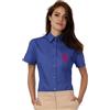 B&C Collection Heritage Camicia Donna Popeline Slim, 100% Cotone, Manica Corta Personalizzate o neutre