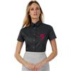 B&C Collection Camicia donna cotone twill slim fit, maniche corte, Bianca - Sol's Personalizzate o neutre
