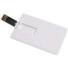 Chiavetta USB 4GB tessera sottile plastica bianca - Personalizzate o neutre