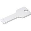 Chiavetta USB metallo 4GB Keyshape argento con foro portachiavi Personalizzate o neutre