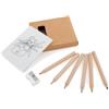 SET DISEGNO FIGGY 8 pezzi: matite colorate e album in scatola eco Personalizzate o neutre