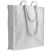 Shopper cotone pesante con soffietto e zip - 38x42x8 cm Personalizzate o neutre