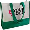 Shopper bicolore TNT 80g 40x35x12cm manici lunghi Personalizzate o neutre