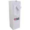 Shopper bottiglia carta laminata 33x9x10 cm con manici cordino Personalizzate o neutre